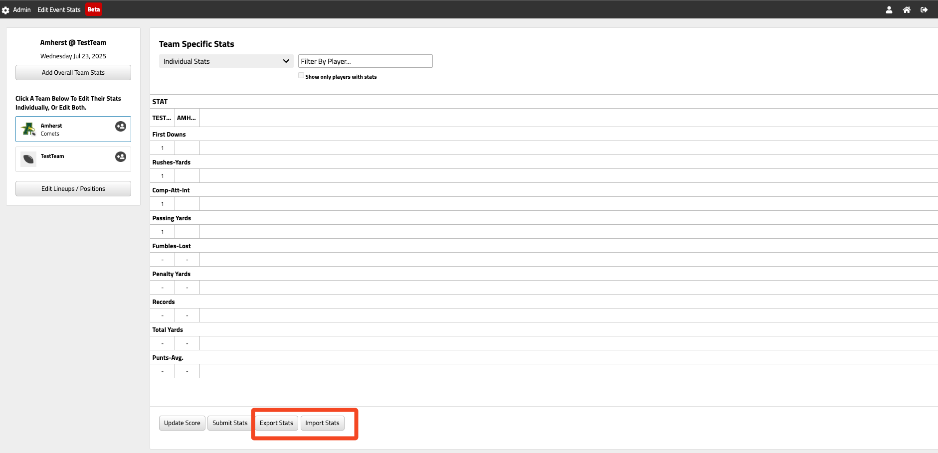 Export or import stats for players image example
